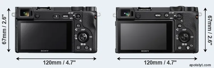 Comparison A6300 or A6600 rear