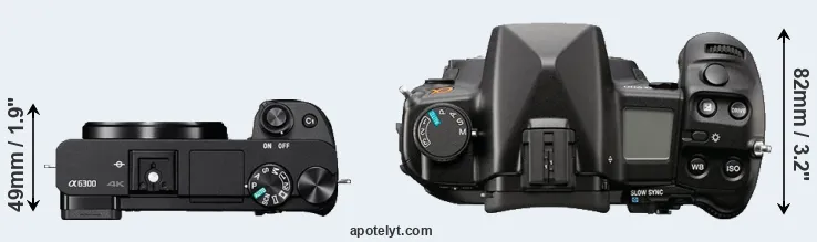 Compare A6300 versus A900 top