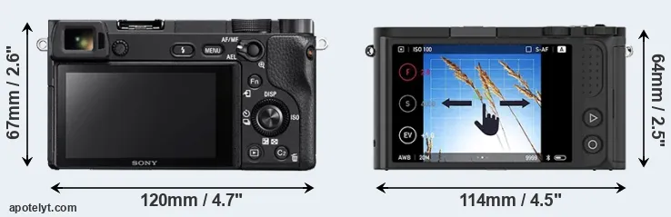 Comparison A6300 or M1 rear