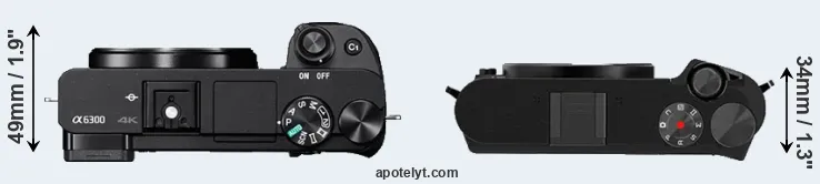 Compare A6300 versus M1 top