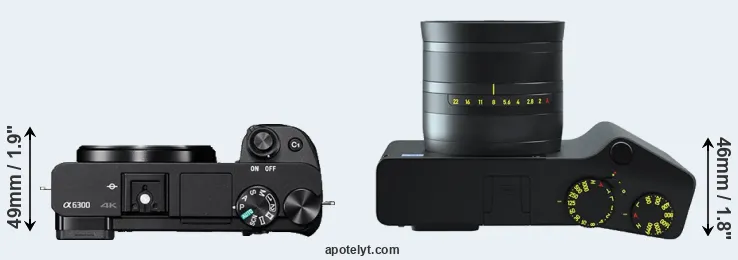 Compare A6300 versus ZX1 top