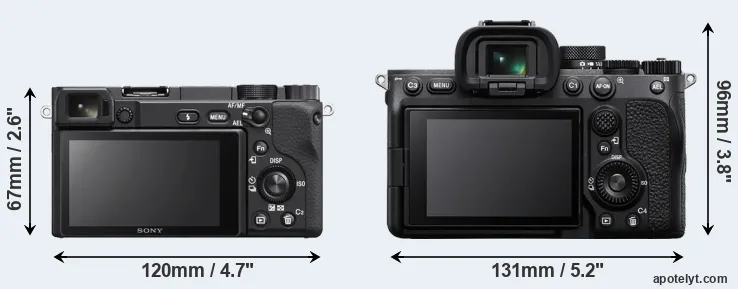 Comparison A6400 or A7 IV rear