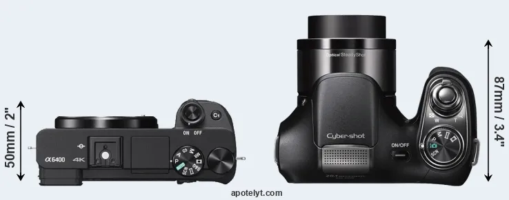 Compare A6400 versus H200 top