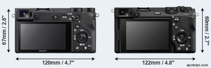 Comparison A6500 or A6700 rear