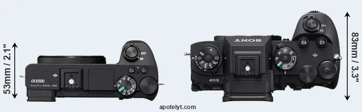 Compare A6500 versus A9 III top