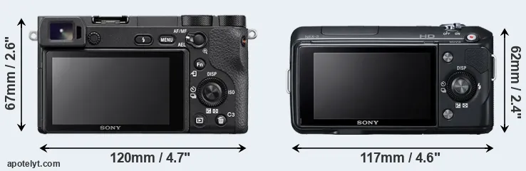 Comparison A6500 or NEX-3 rear