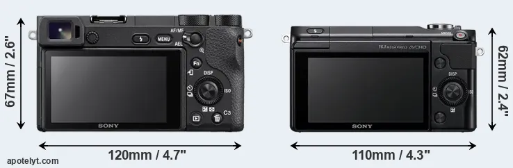 Comparison A6500 or NEX-3N rear