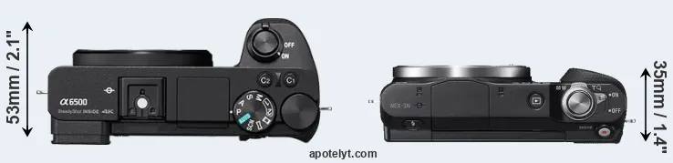 Compare A6500 versus NEX-3N top