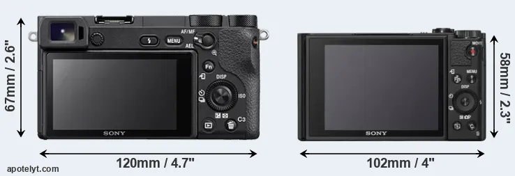 Comparison A6500 or WX800 rear