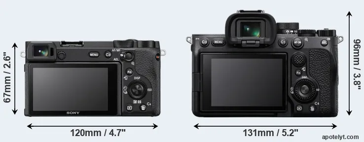 Comparison A6600 or A7 IV rear