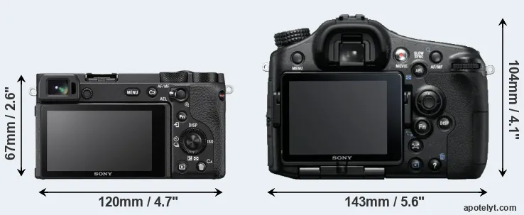 Comparison A6600 or A77 rear