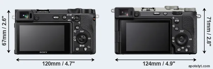 Comparison A6600 or A7C II rear