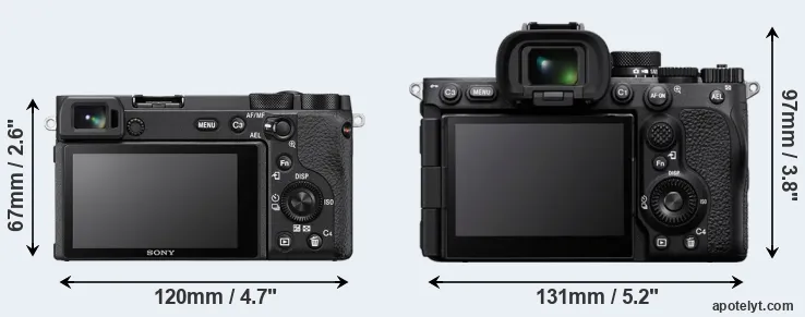 Comparison A6600 or A7R V rear