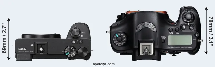 Compare A6600 versus A99 top