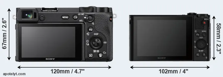 Comparison A6600 or HX90V rear