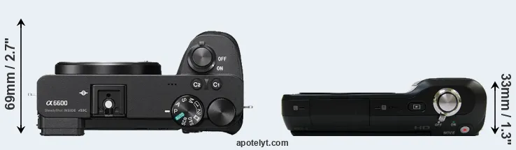 Compare A6600 versus NEX-3 top