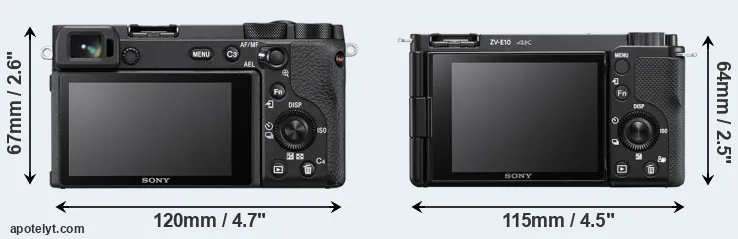 Comparison A6600 or ZV-E10 rear