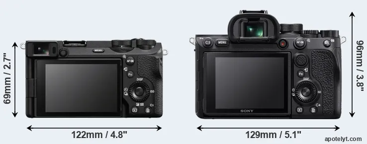 Comparison A6700 or A7R IV rear