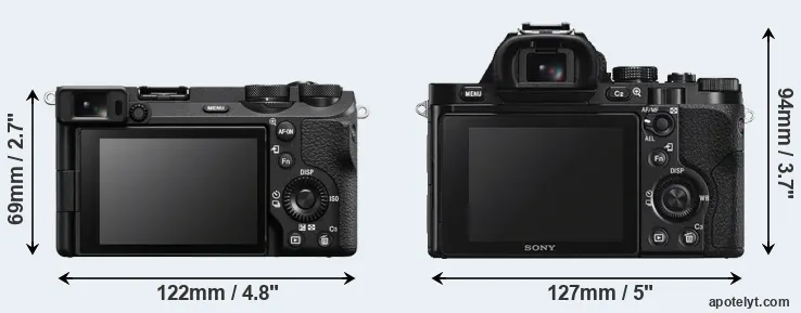 Comparison A6700 or A7S rear