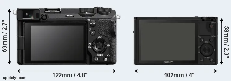 Comparison A6700 or RX100 rear