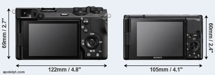Comparison A6700 or ZV-1 rear