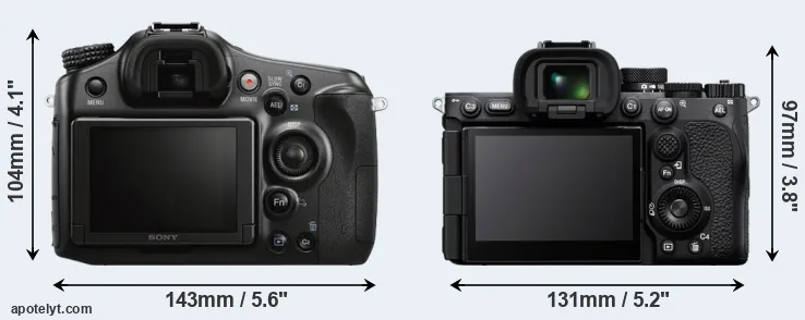 Comparison A68 or A7R V rear