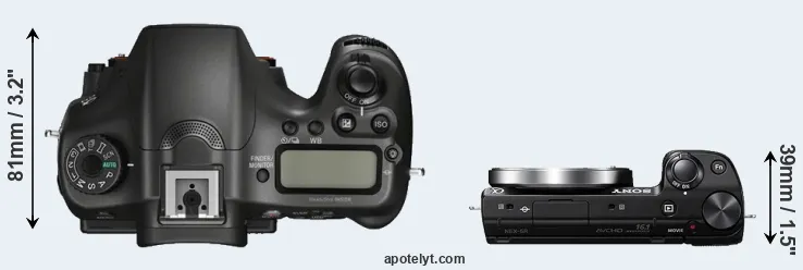 Compare A68 versus NEX-5R top