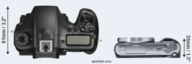 Compare A68 versus NEX-C3 top