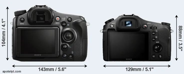 Comparison A68 or RX10 rear