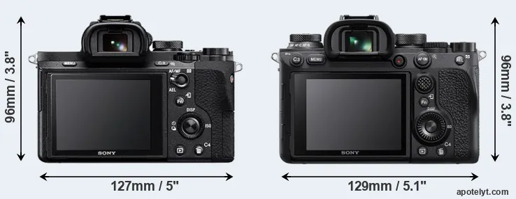 Comparison A7 II or A9 II rear
