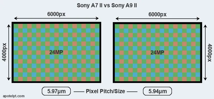 A7 II versus A9 II MP
