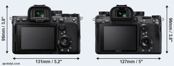Comparison A7 IV or A9 rear