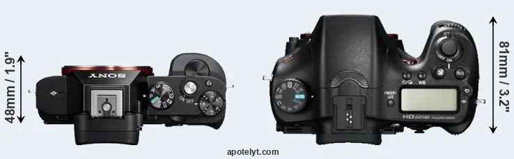 Compare A7 versus A77 top