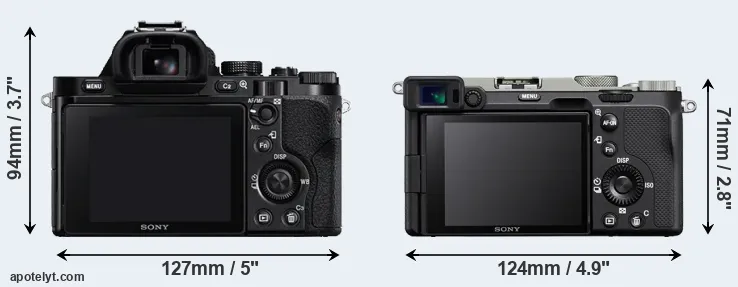 Comparison A7 or A7C rear