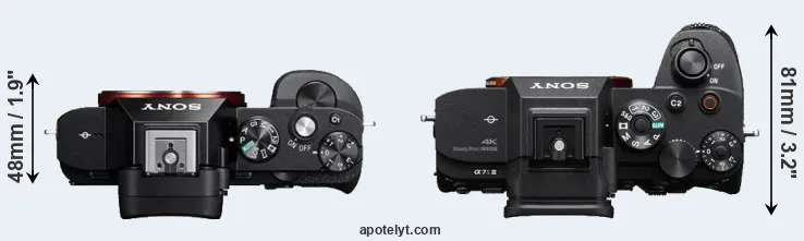 Compare A7 versus A7S III top