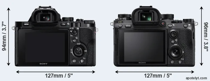 Comparison A7 or A9 rear