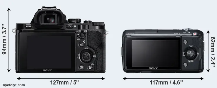 Comparison A7 or NEX-3 rear