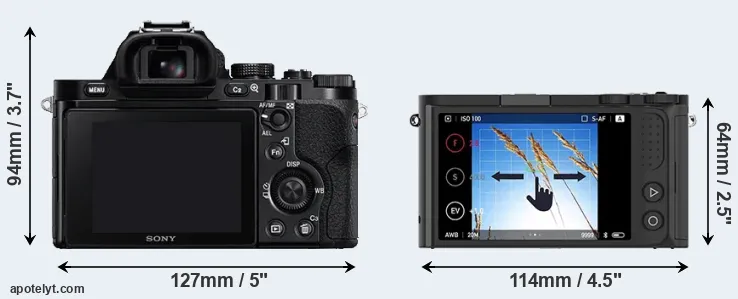Comparison A7 or M1 rear