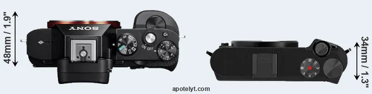 Compare A7 versus M1 top