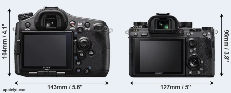 Comparison A77 II or A9 rear