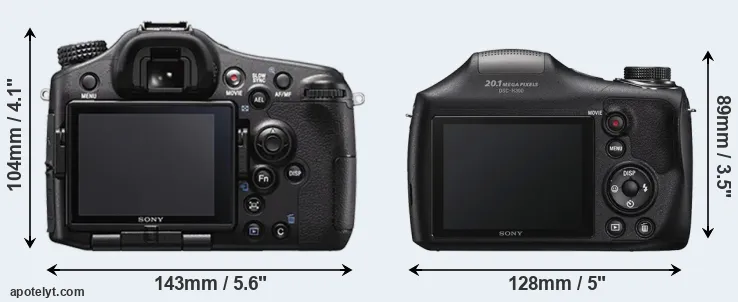 Comparison A77 II or H300 rear