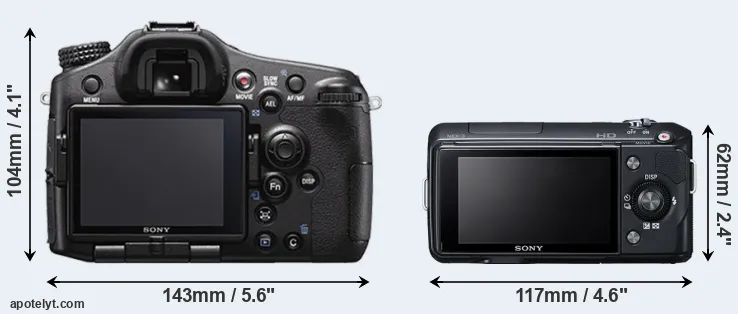 Comparison A77 II or NEX-3 rear