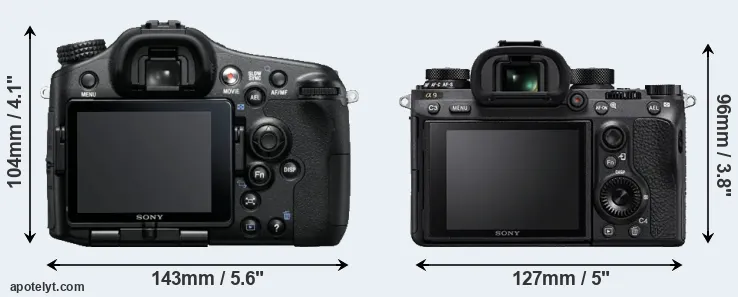 Comparison A77 or A9 rear