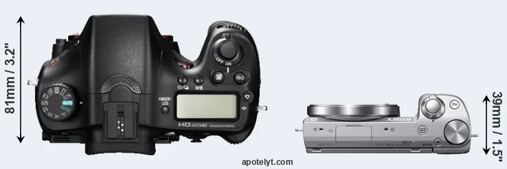 Compare A77 versus NEX-5T top