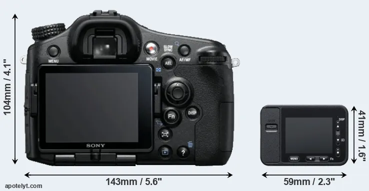 Comparison A77 or RX0 rear