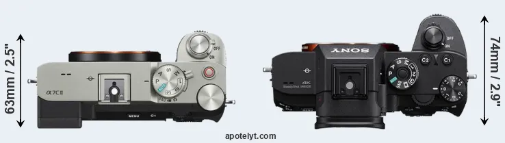 Compare A7C II versus A7R IIIA top