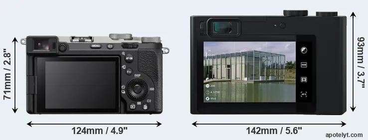 Comparison A7C II or ZX1 rear