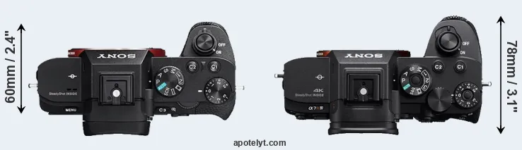 Compare A7R II versus A7R IVA top