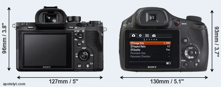 Comparison A7R II or HX350 rear