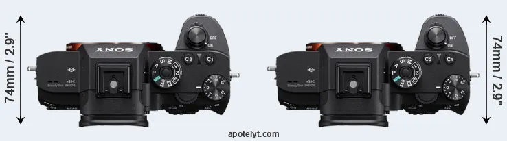 Compare A7R III versus A7R IIIA top